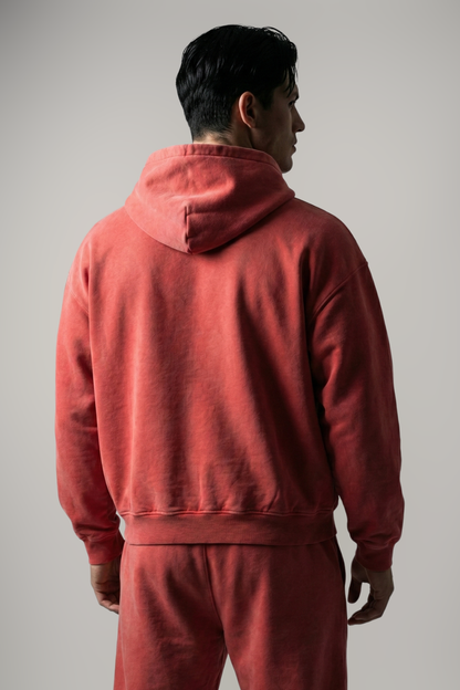 RIFT | ACID WASH BOXY ZIP-UP HOODIE