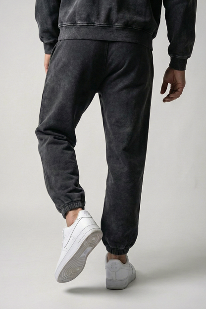 RIFT | ACID WASH CUFFED SWEATPANTS