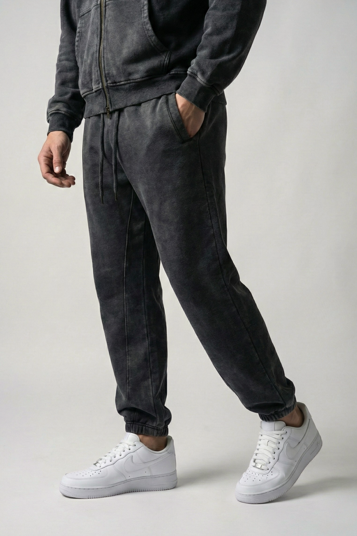 RIFT | ACID WASH CUFFED SWEATPANTS