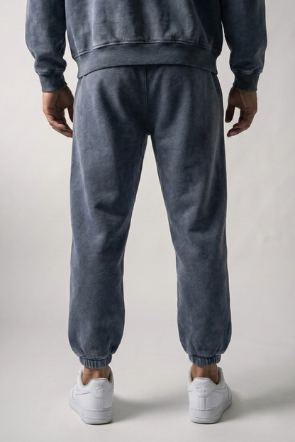 RIFT | ACID WASH CUFFED SWEATPANTS