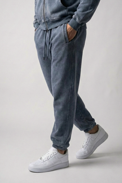 RIFT | ACID WASH CUFFED SWEATPANTS