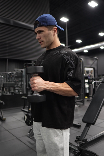 BERSERKER | EMBROIDERED OVERSIZED TEE