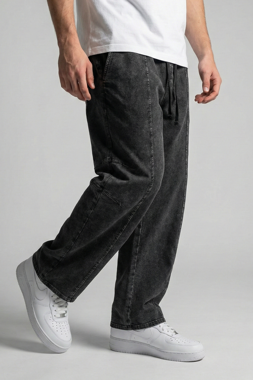 ASH | ACID-WASH BARREL SWEATPANTS