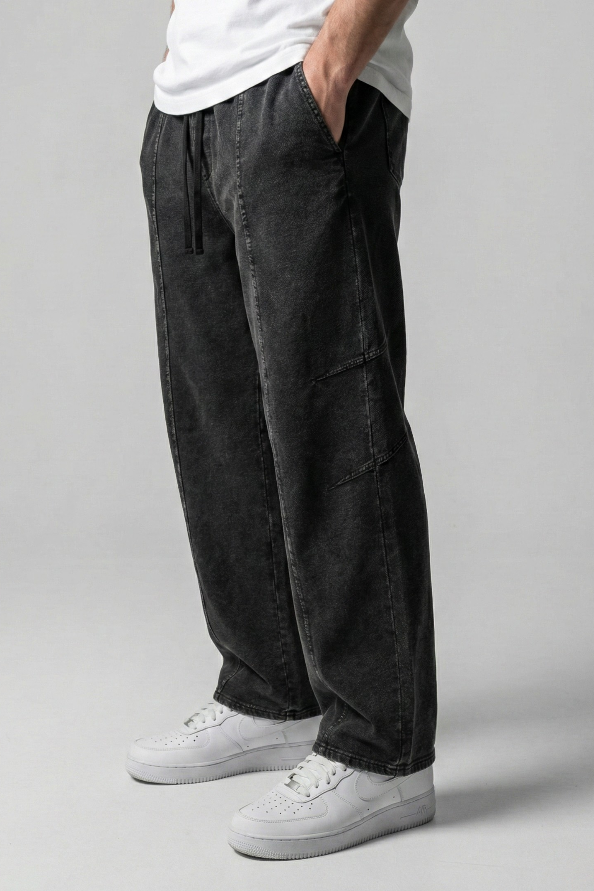 ASH | ACID-WASH BARREL SWEATPANTS