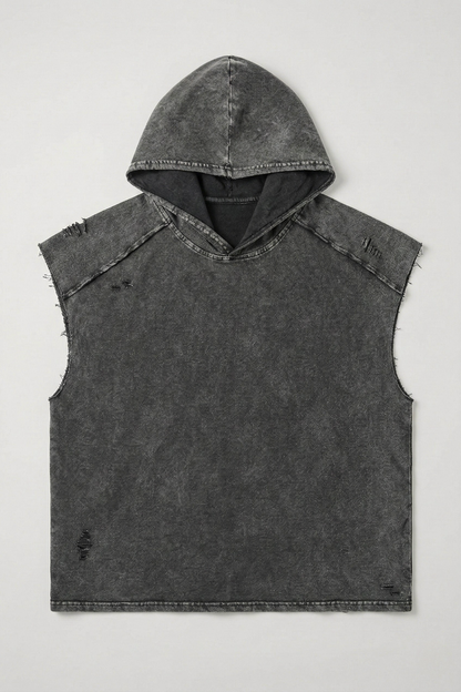 ASH | HOODIE CUT-OFF TANK