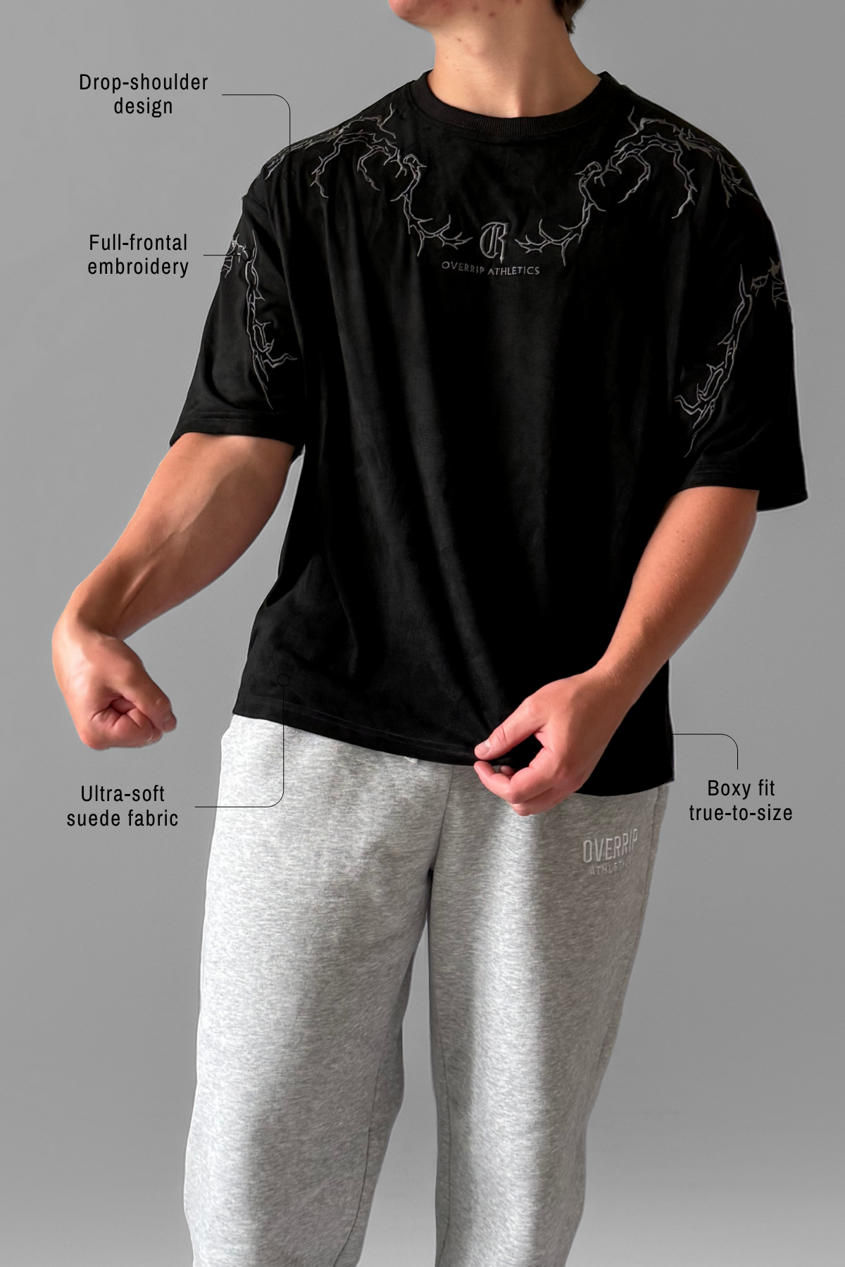 REAPER | EMBROIDERED OVERSIZED TEE