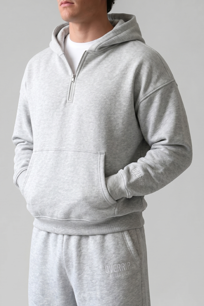 ESSENTIAL | BOXY QUARTER-ZIP HOODIE