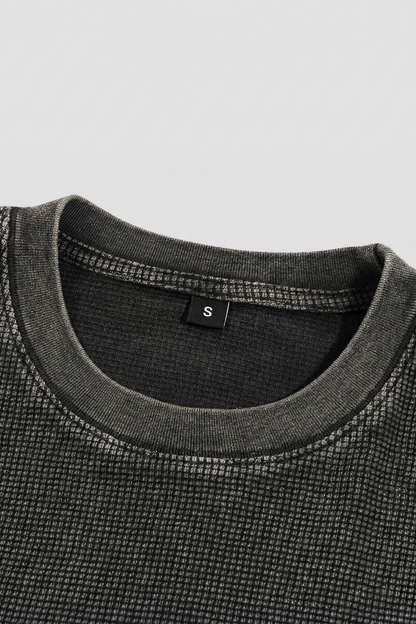 FRACTURE | WAFFLE-KNIT OVERSIZED TEE