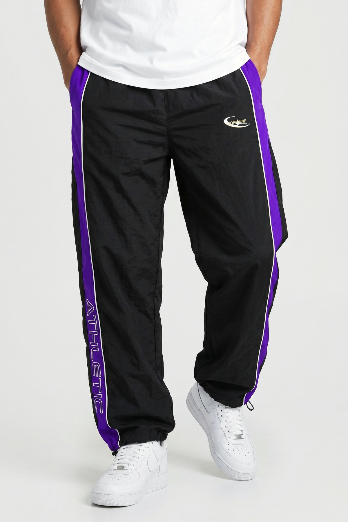 DOPAMINE | WIDE-LEG TRACK PANTS