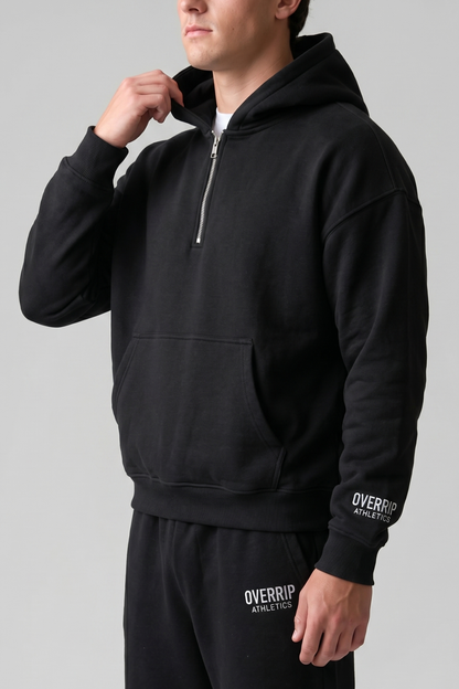 ESSENTIAL | BOXY QUARTER-ZIP HOODIE