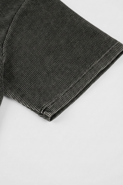 FRACTURE | WAFFLE-KNIT OVERSIZED TEE