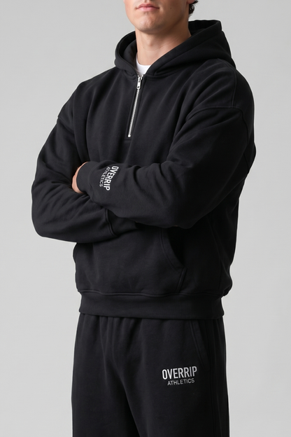ESSENTIAL | BOXY QUARTER-ZIP HOODIE