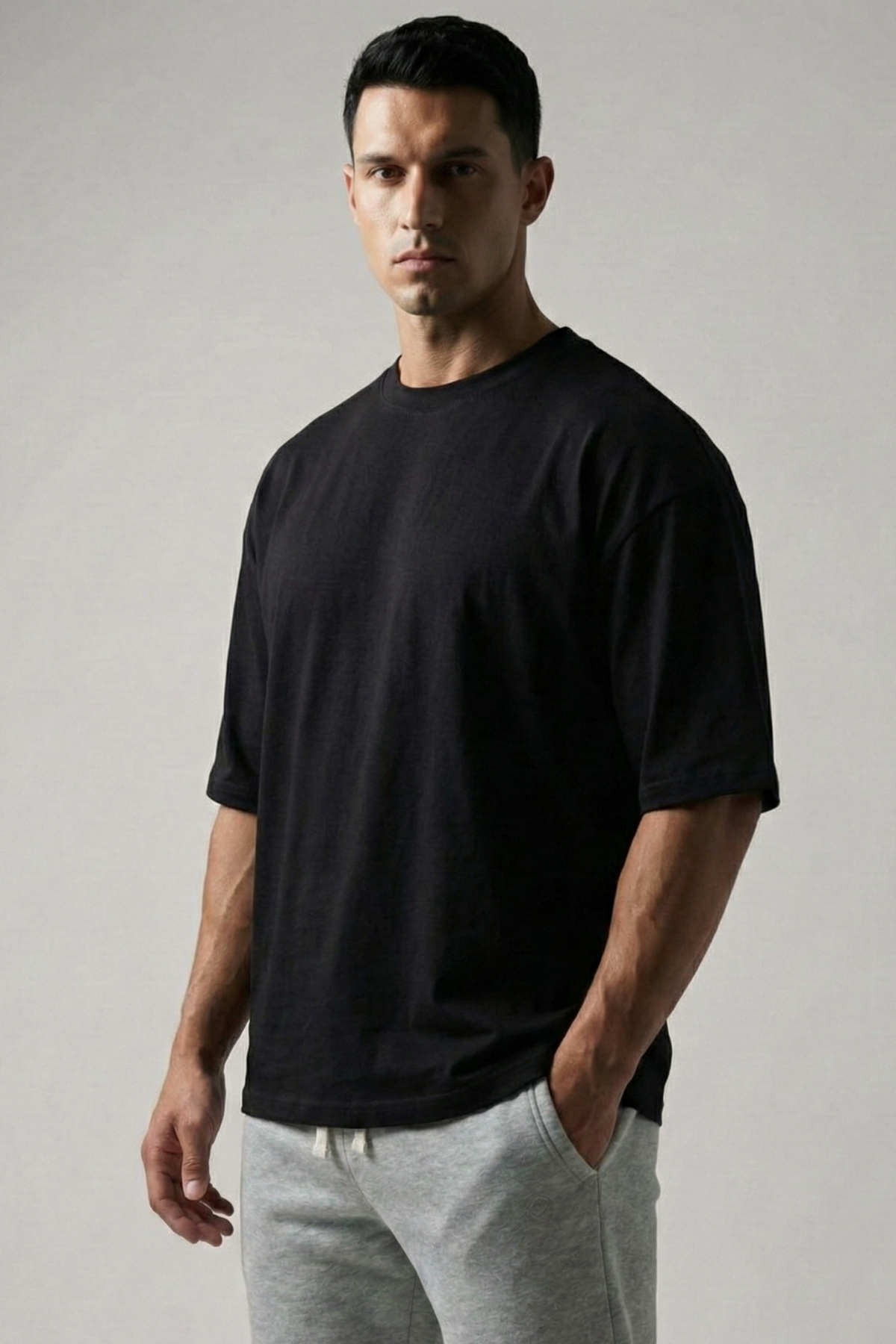 BASE | COTTON BOXY OVERSIZED TEE