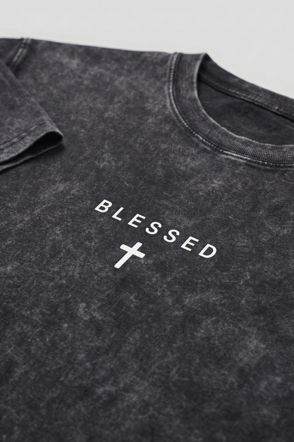 BLESSED | OVERSIZED ACID-WASH TEE