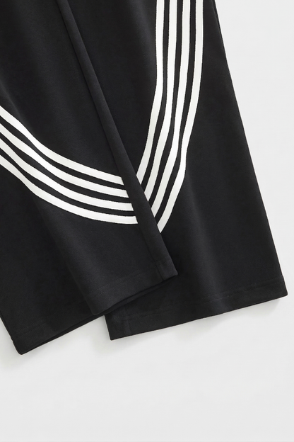 STRATA | STRIPED WIDE-LEG SWEATPANTS