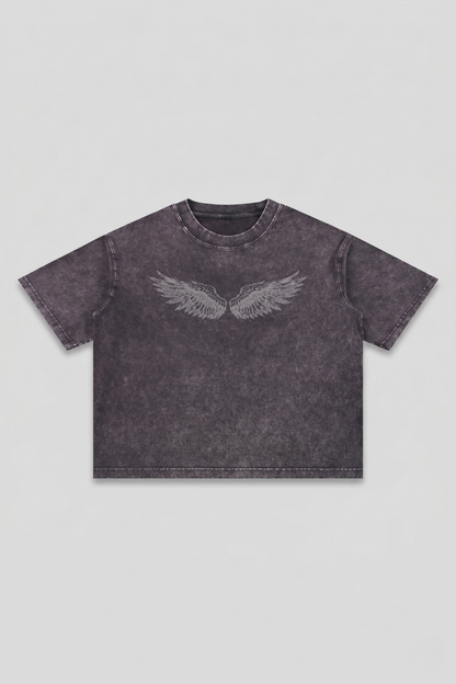 ANGEL | OVERSIZED ACID-WASH TEE