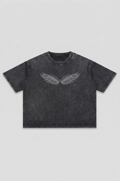 ANGEL | OVERSIZED ACID-WASH TEE