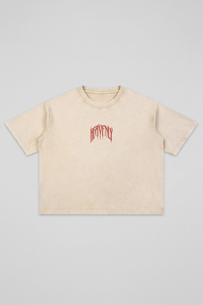 HEAVENLY | OVERSIZED ACID-WASH TEE