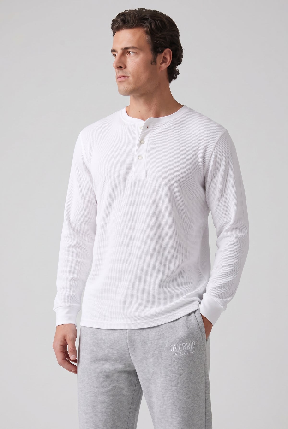 ROVE | WAFFLE-KNIT HENLEY