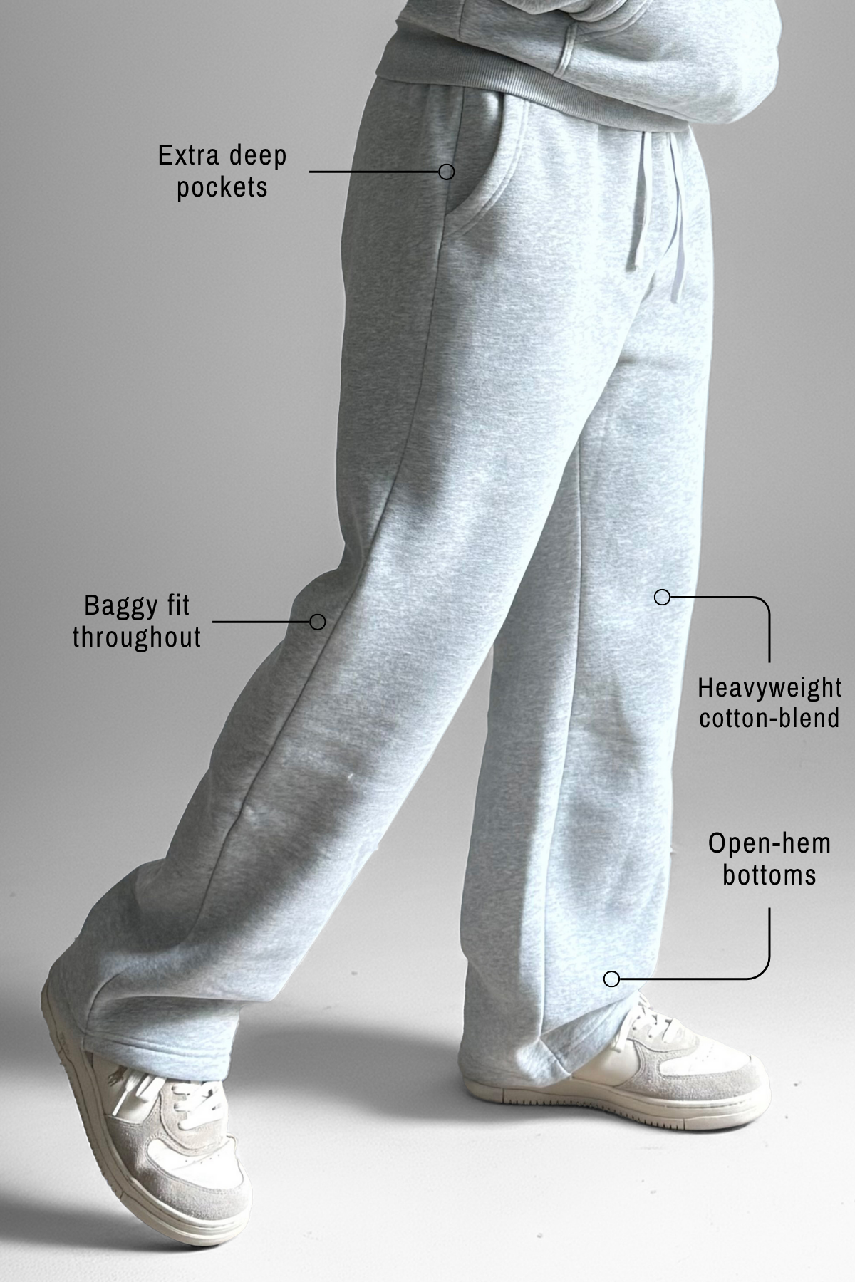 ESSENTIAL | WIDE-LEG SWEATPANTS